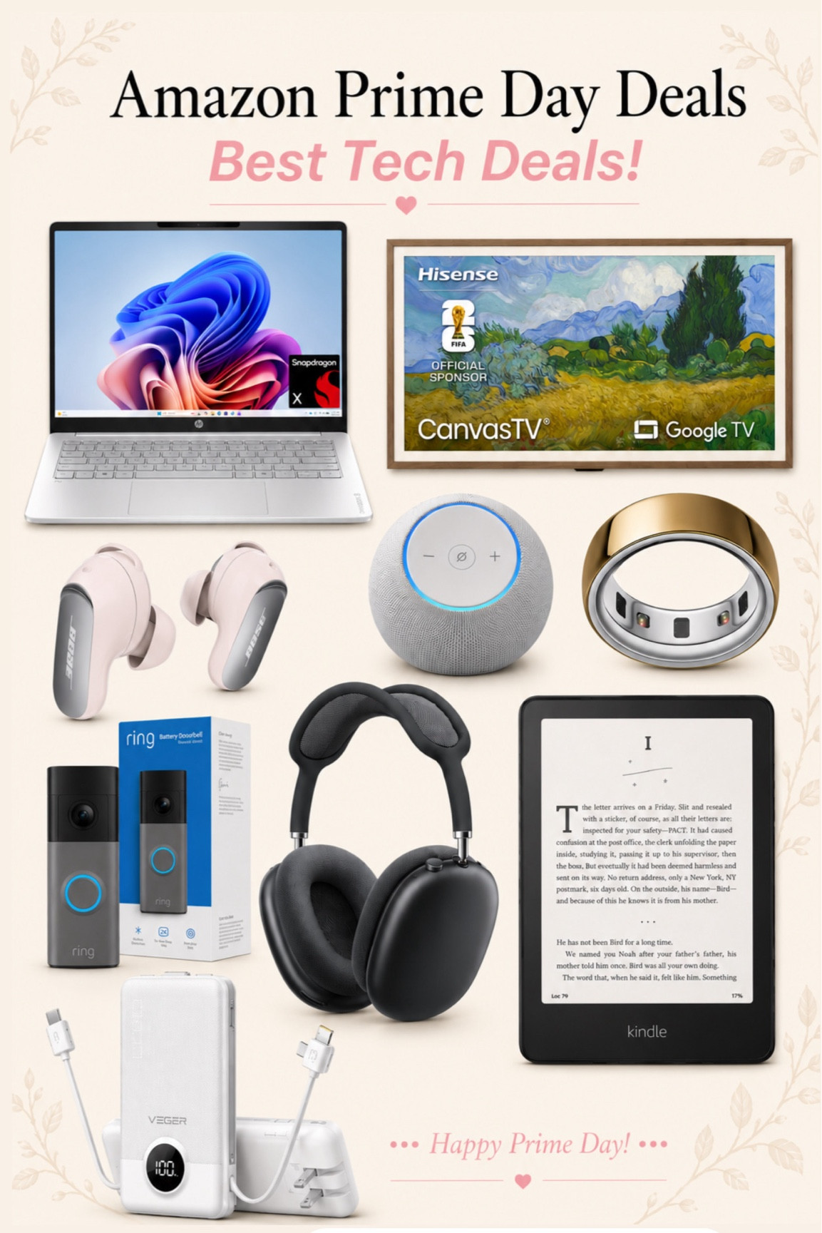 Amazon prime, tech must-haves 🖤