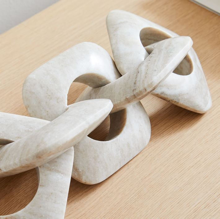Bellport Link Marble Stone Objects | West Elm (US)