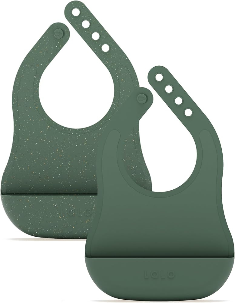 Lalo The Bib - Waterproof, Non-Toxic Silicone Baby Bib with Adjustable Neck Band & Silicone Food ... | Amazon (US)