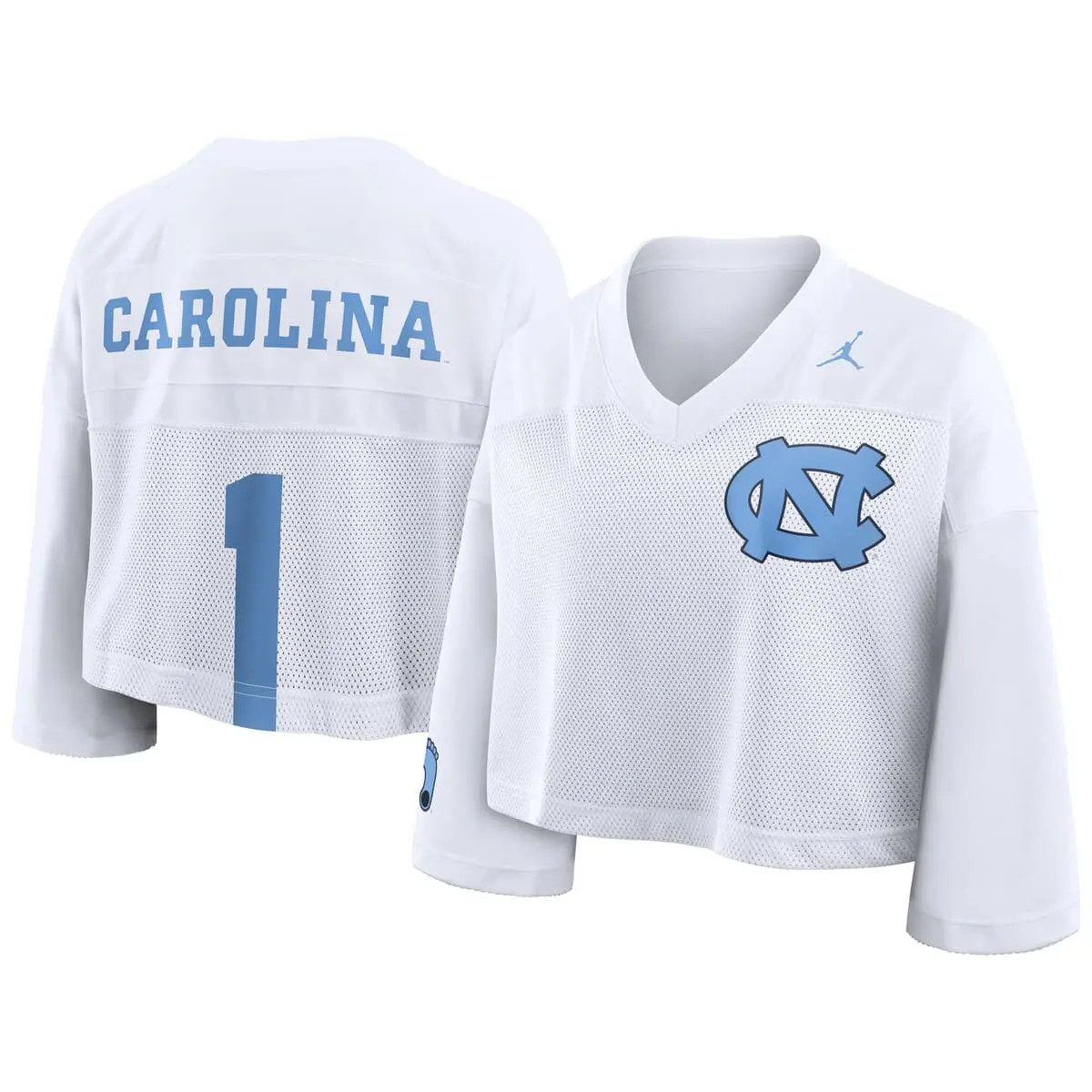 Women's Jordan Brand White North Carolina Tar Heels Cropped Mesh Dri-FIT Fashion Jersey (Women) |... | Nordstrom
