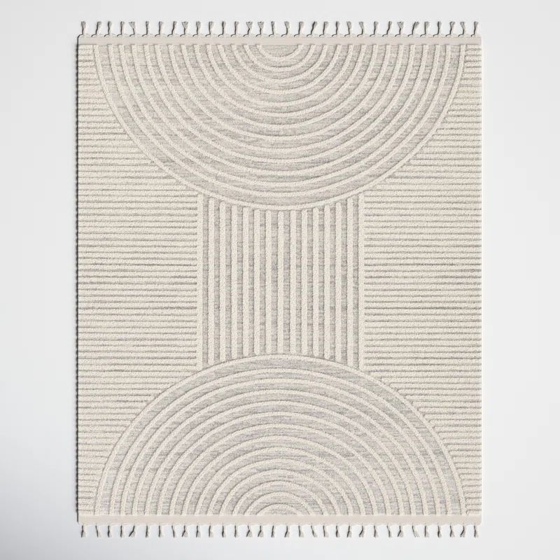 Laina Performance Cream/Light Gray Rug | Wayfair North America