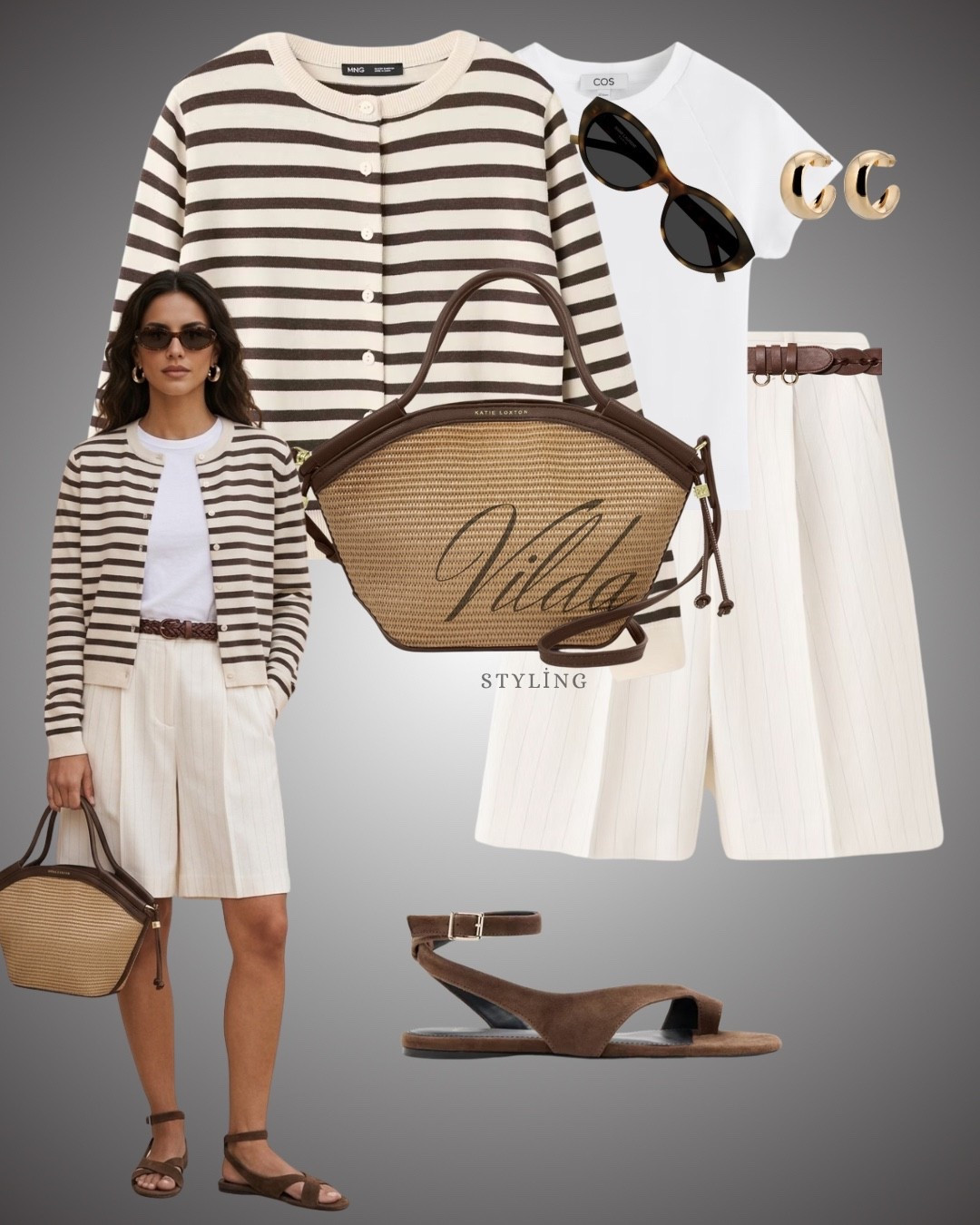 Neutral tones done right 🤍 Effortless summer layering with stripes, linen, and warm brown accessories. #LTKstyle #neutraloutfit #summerlooks 

#LTKspring #LTKsummer #LTKstyletip