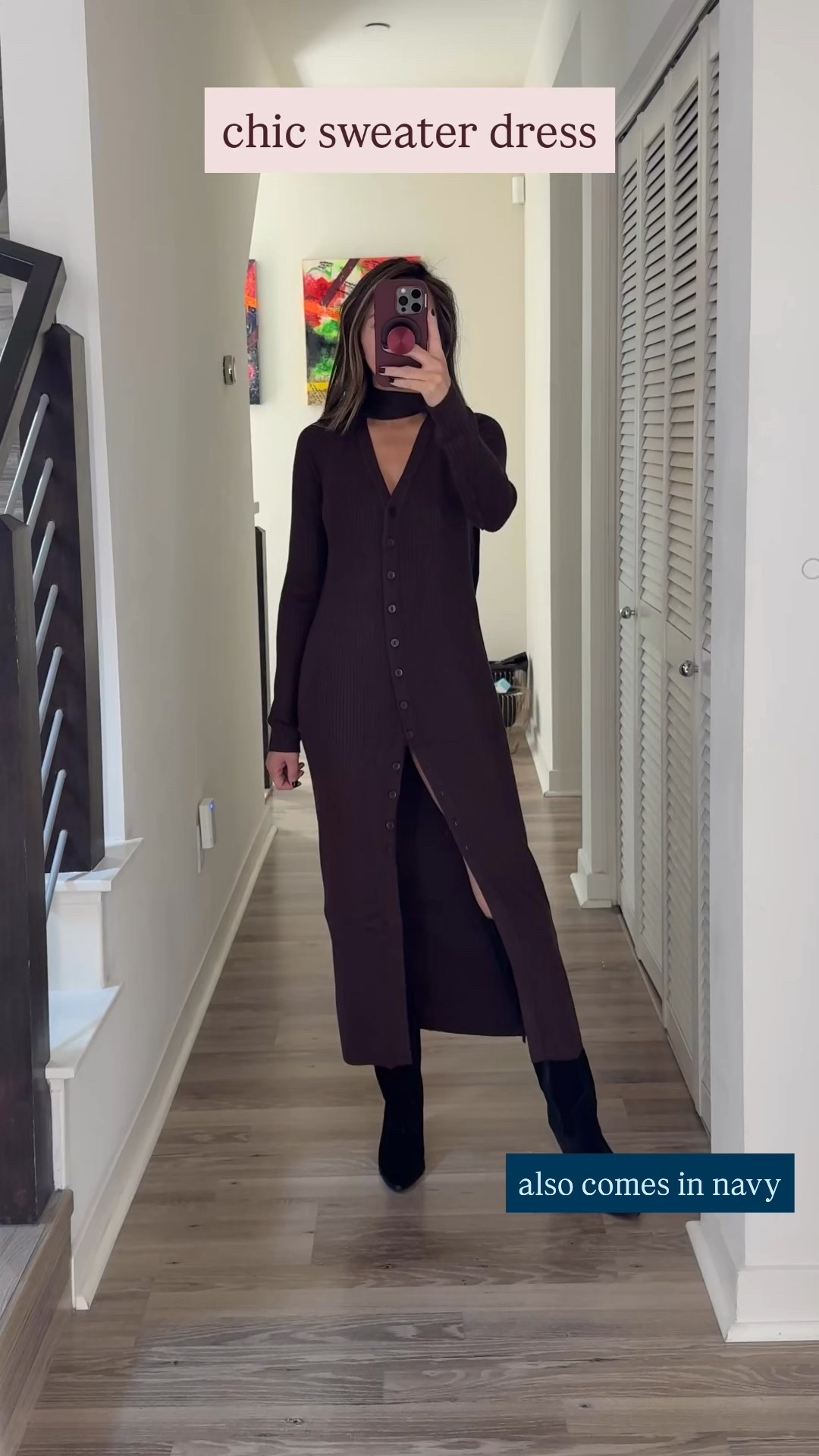 Chic sweater dress for fall 🤎 The fabric is so soft. Can be styled solo or over jeans or trousers for a different vibe. Wearing dresses over pants now is back in style this season. This dress also comes in a beautiful navy color. 

Fall outfit, fall dress, fall fashion, sweater dress, boots, The Stylizt 



#LTKFallSale #LTKFindsUnder100 #LTKSeasonal