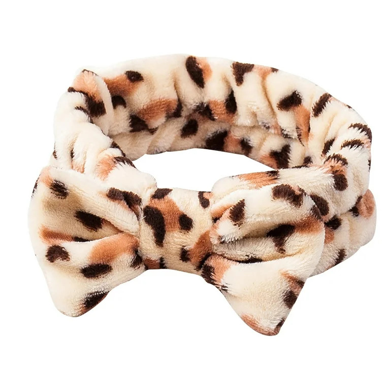 Diahey Spa Bath Shower Makeup Wash Face Cosmetic Headband Hair Band Velvet HeadWrap | Walmart (US)