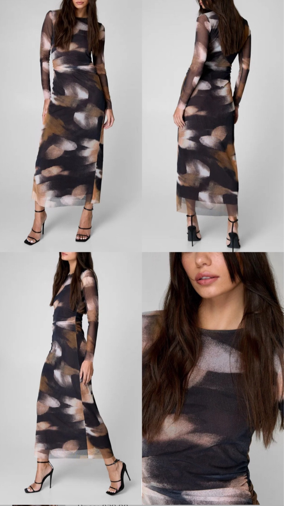 Mesh maxi dress. Black and brown, abstract print, long sleeve.
AW fashion, fall look, autumn, cozy.
Under £40 at NastyGal.

AW Fashion, fall, autumn, cozy.

Affordable fashion.  Wardrobe staple. Timeless. Gift guide idea for her. Casual look, elegant,  chic look, feminine fashion, trendy look, workwear, office. 


#LTKstyletip #LTKuk #LTKeurope