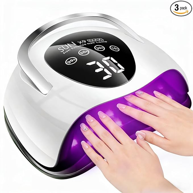 268W UV LED Nail Lamp, 2026 Upgrade UV Light for Gel Nails with 57 Beads, Nail Dryer with 4 Timer... | Amazon (US)