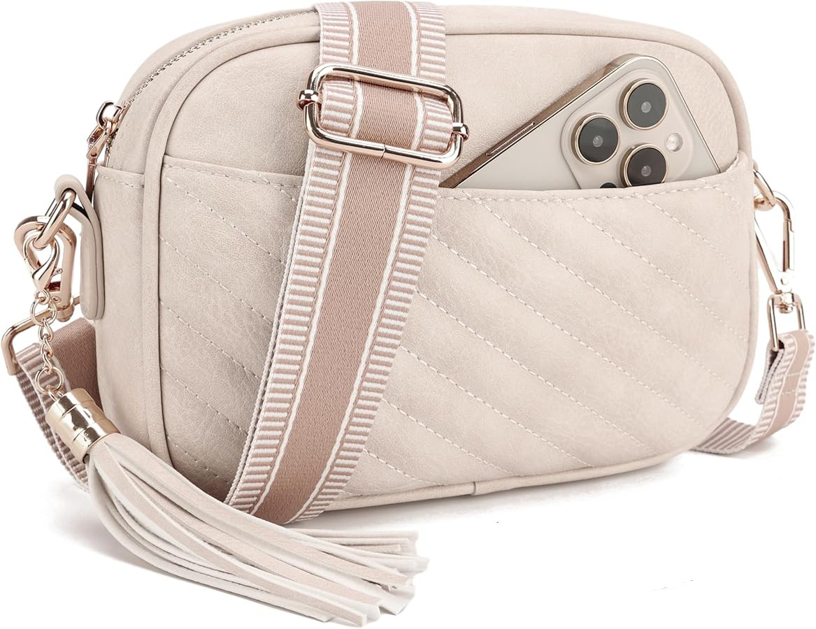 lola mae Quilted Crossbody Bag, Trendy Design Shoulder Purse | Amazon (US)