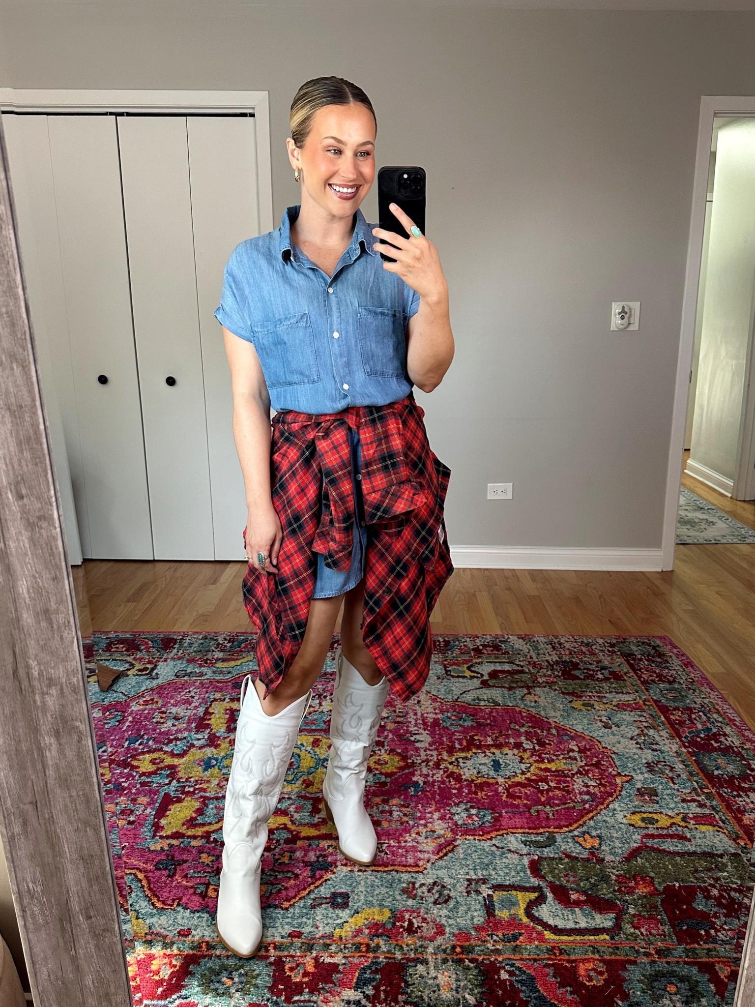 Oversized flannel outfit 6 ways / denim shirt dress, white boots and oversized flannel

casual fall outfits / fall 2023 outfits / fall outfits 2023 / 2023 fall fashion trends / fashion inspo / fall outfit inspo #fallfashion #falloutfits  #casualfalloutfits country concert / Nashville outfit  #targetfinds #target #countryconcert #concertoutfit #nashvilleoutfit #flanneloutfit flannel outfit / oversized flannel / fall boots / fall shoes #fallshoes 

#LTKshoecrush #LTKunder50 #LTKstyletip