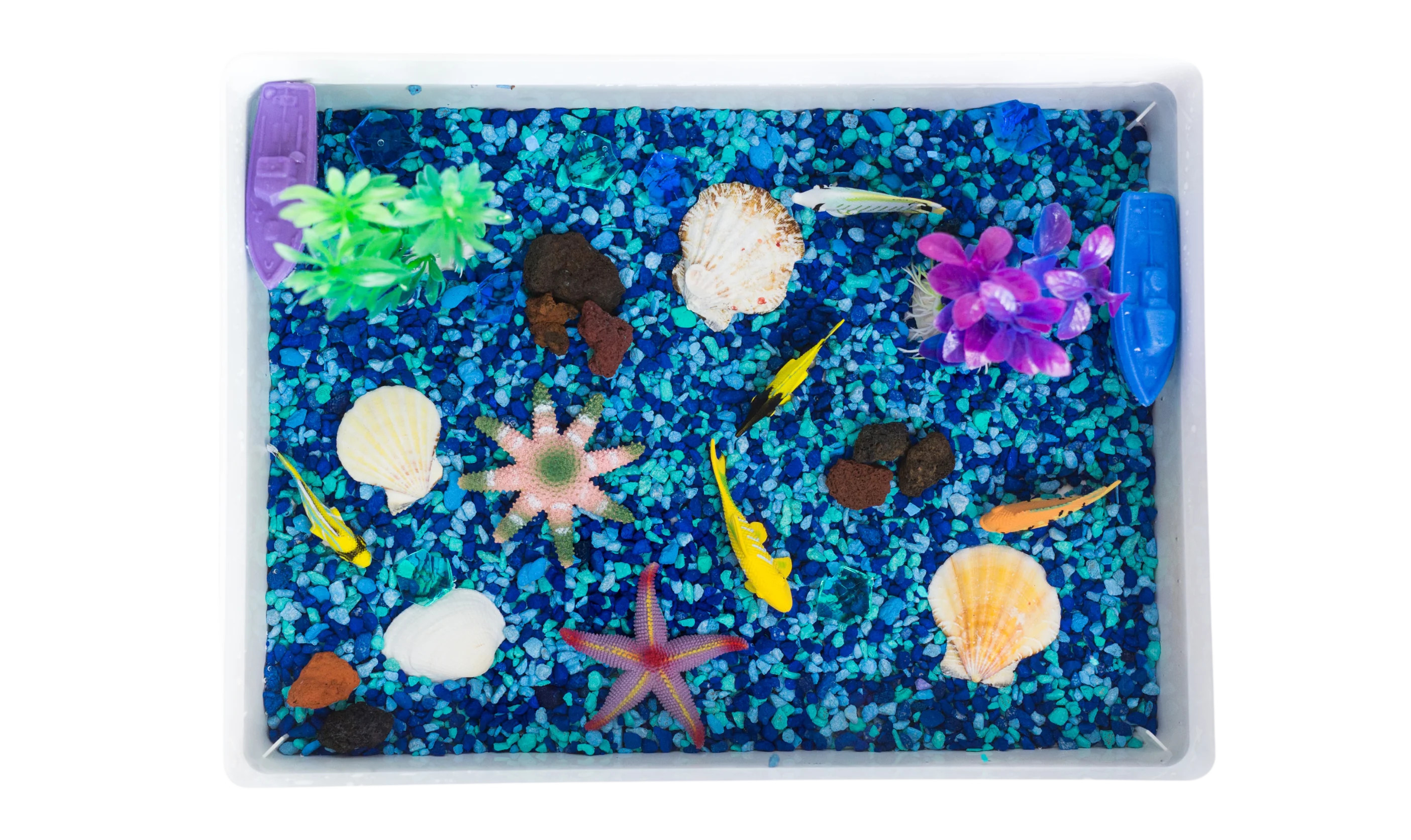 Under the Sea Sensory Bin | Mama of Joy Sensory Play