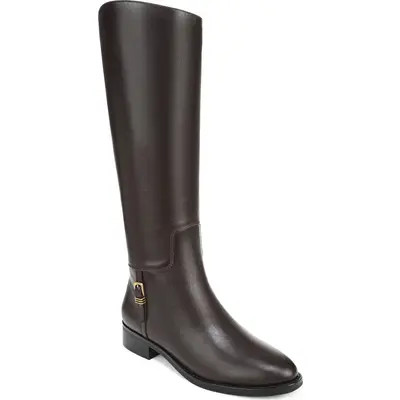 Veronica Beard Arabelle Riding Boot in Black Leather at Nordstrom, Size 6 | Nordstrom