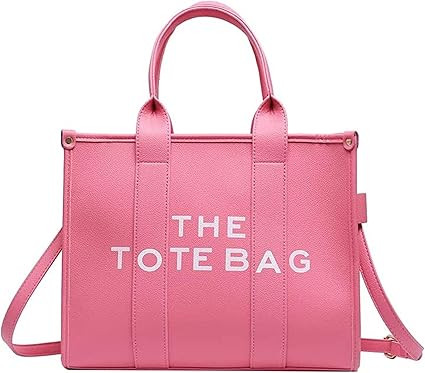 PU Tote Bag for Women Simple Large-Capacity Tote Bag Handbag Zipper Fashion Tote Bag | Amazon (US)