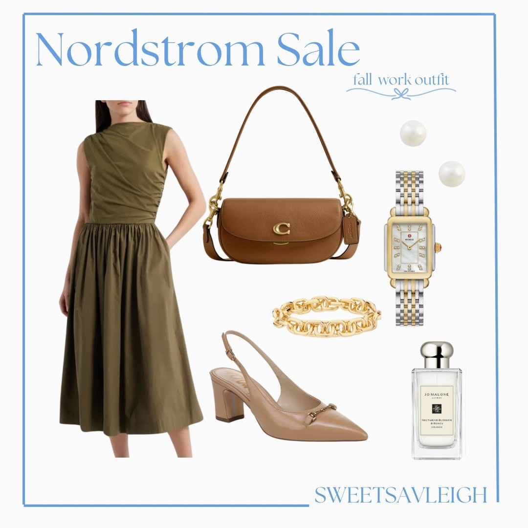 Nordstrom sale outfit idea! I love this dress so much! It’s so classic, can be worn as a work outfit or other occasions you may have. And these block heels are such a classic! 

#LTKSeasonal #LTKStyleTip #LTKSaleAlert