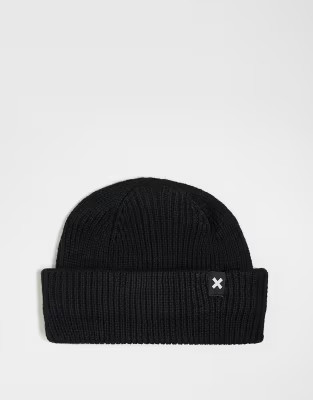 COLLUSION logo fisherman beanie in black | ASOS (Global)