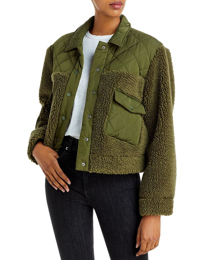 Peyton Mixed Media Jacket | Bloomingdale's (US)