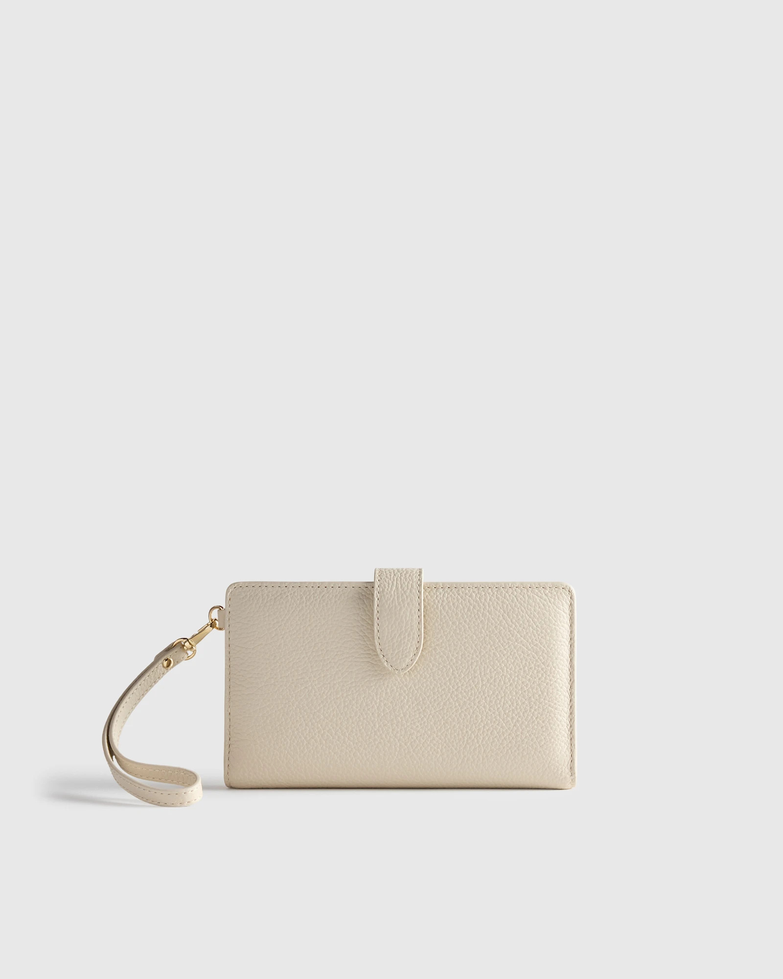 Italian Leather Phone Bi-Fold Wristlet | Quince