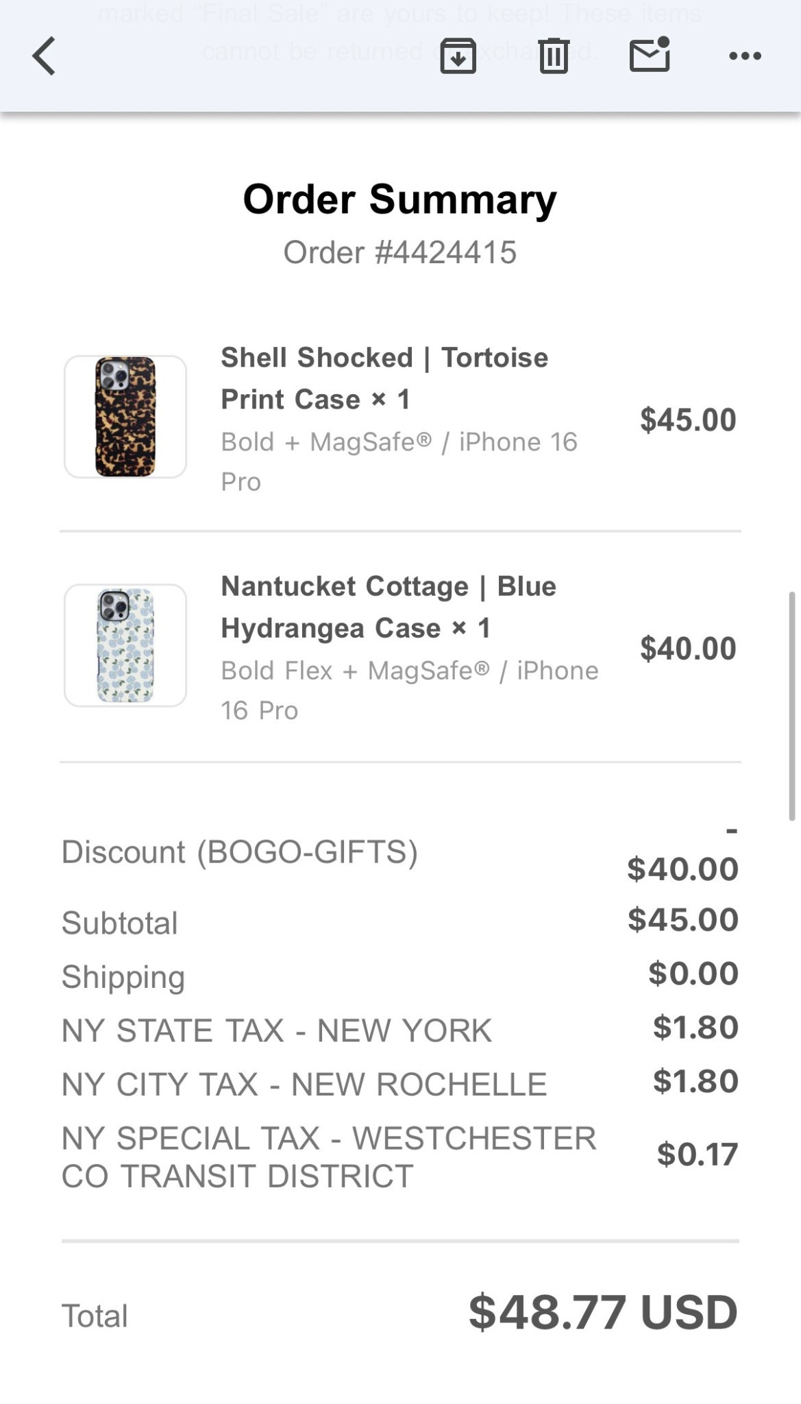 When you get to pick out your own Christmas presents … hello new phone cases! And who doesn’t love a BOGO?!?