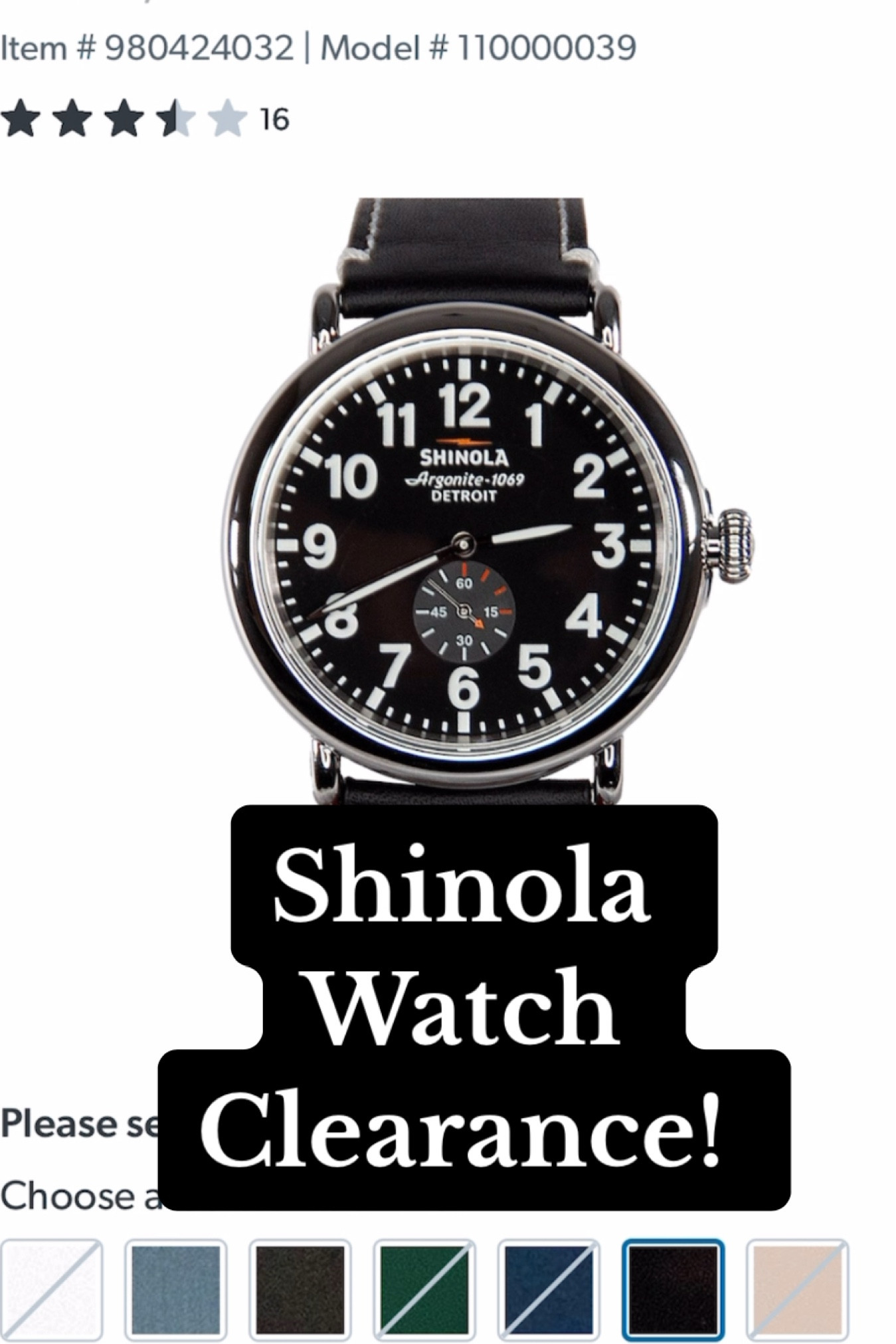 MAJOR sale on Shinola watches at Sam’s Club right now! Multiple styles available as low as $299 

#LTKWatchNow #LTKMens