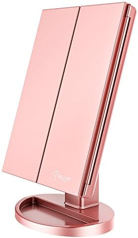 BESTOPE Makeup Mirror with Light, Vanity Mirror with 3x/2x Magnifying, 21 Led Trifold Lighted Mak... | Amazon (CA)