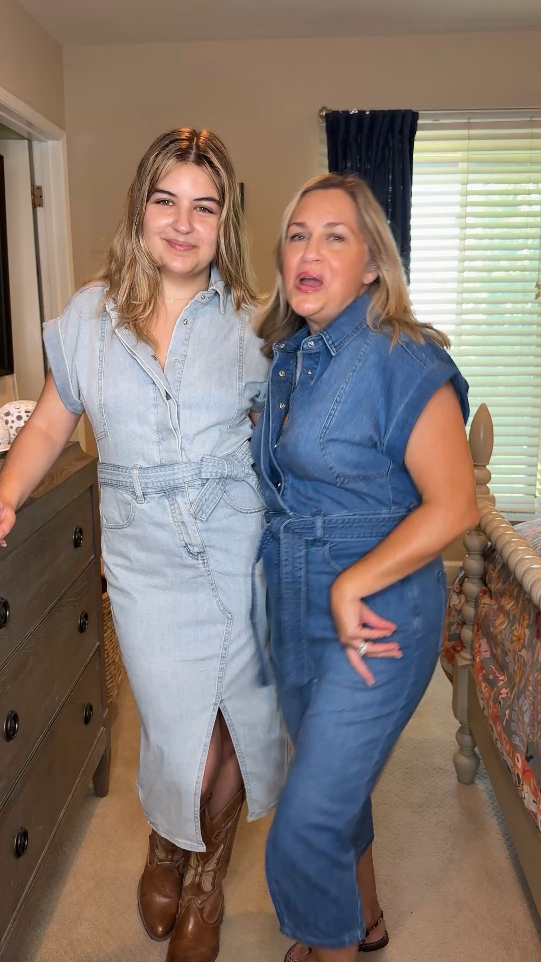 I have been looking for a great denim dress and this one is it! I love it in both colors. It can easily be dressed up or down. Maddie and I are both wearing small. ￼

@Carve Designs

#LTKgrwm #LTKU #LTKOver40