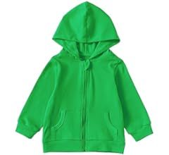 ROMPERINBOX Unisex Solid Baby Sweatshirts Hoodies, Lightweight Full Zip-up Jackets Coat 0-24 Mont... | Amazon (US)