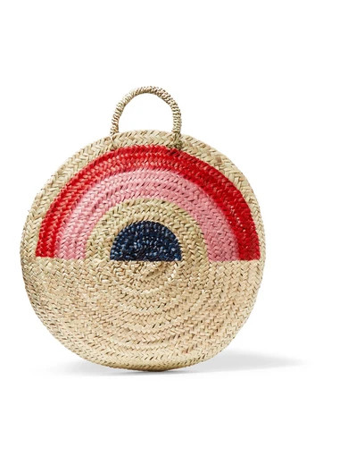 Vanessa Seward - Dakar Painted Straw Tote - Neutral | NET-A-PORTER (UK & EU)