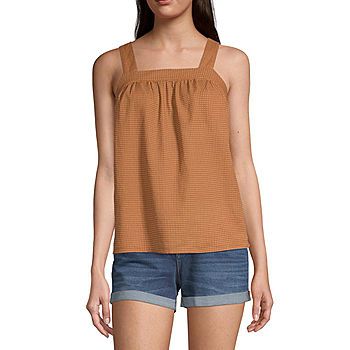 a.n.a Womens Square Neck Sleeveless Tank Top | JCPenney