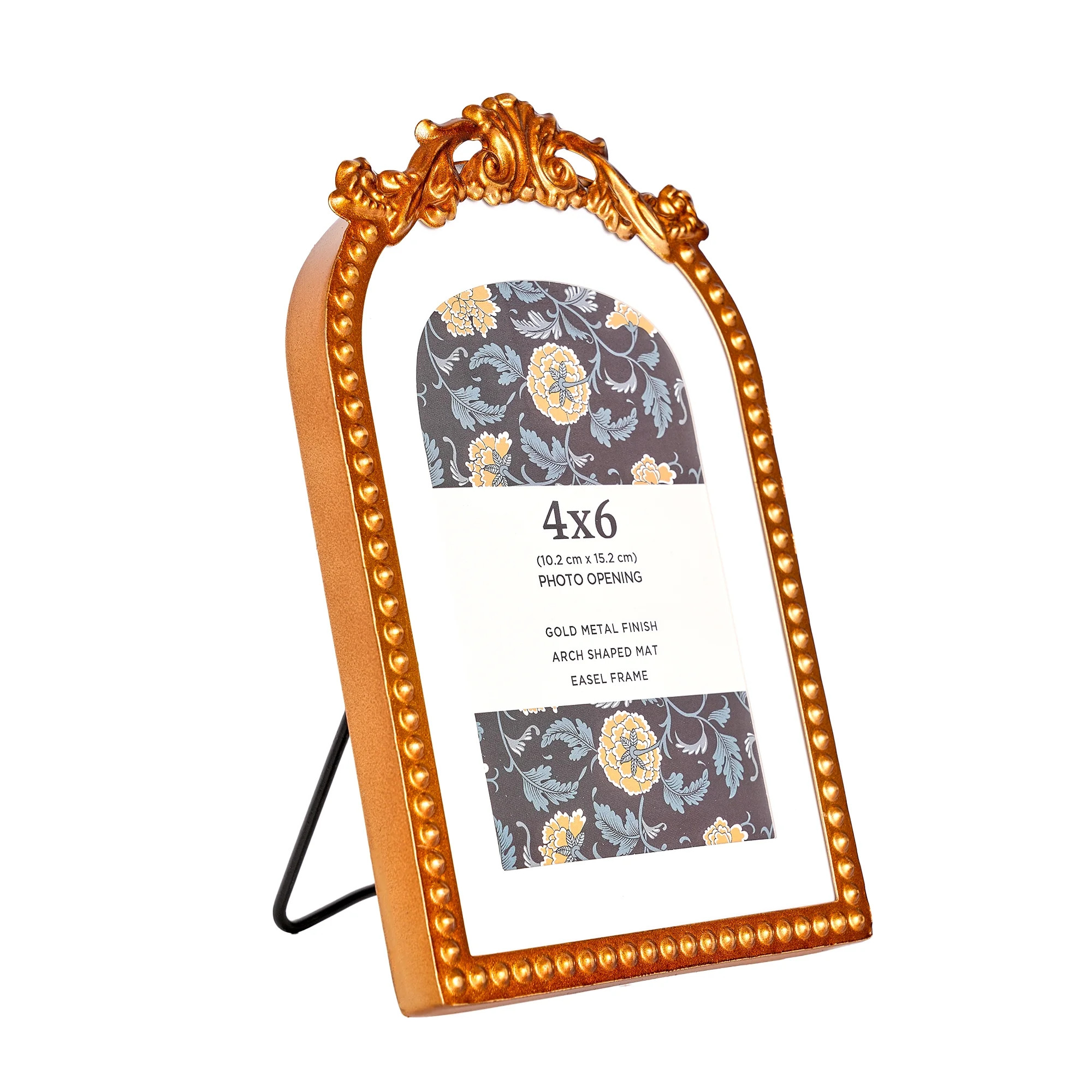 4x6 Filigree Tabletop Picture Frame, Gold | Walmart (US)