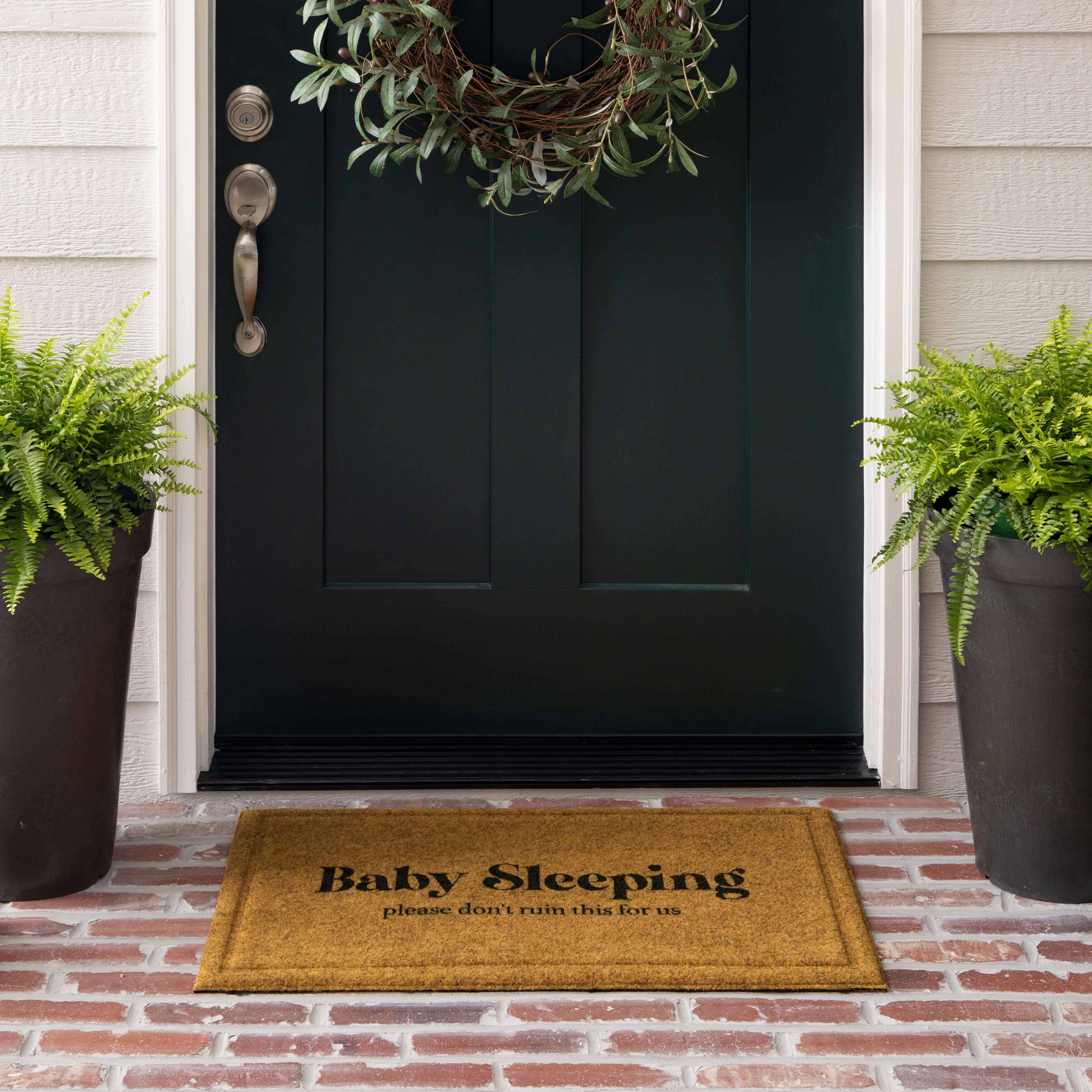 Baby Sleeping Brown Mat | Covered By Rugs