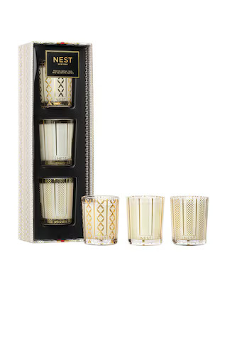 NEST New York Festive Votive Trio Set in Holiday, Birchwood Pine, Crystallized Ginger & Vanilla B... | Revolve Clothing (Global)