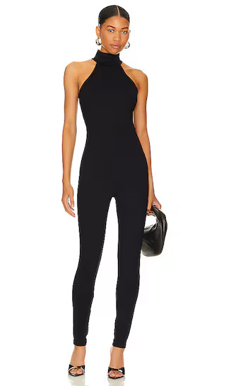 Mock Neck Jumpsuit in Black | Revolve Clothing (Global)