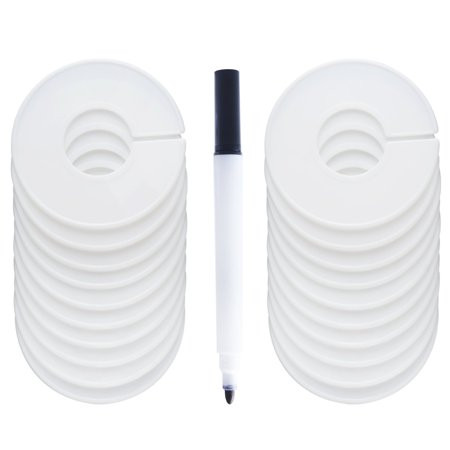 20 Pack Clothing Rack Size Dividers Round Hangers Dividers Baby Closet Size Dividers with 1 Piece Ma | Walmart (US)