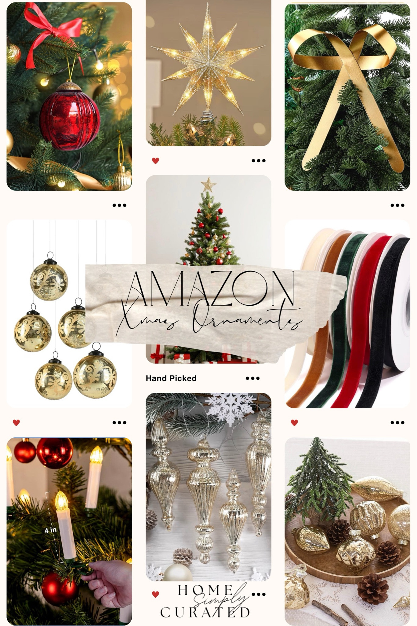 I am blown away every year at the gorgeous selection of Christmas ornaments on Amazon! Be sure to shop early so they don't sell out ❄️

#amazonchristmas #amazonornaments #christmasribbon #amazonfinds #amazon #ornaments #christmasdecor 

 

#LTKSeasonal #LTKHome #LTKStyleTip