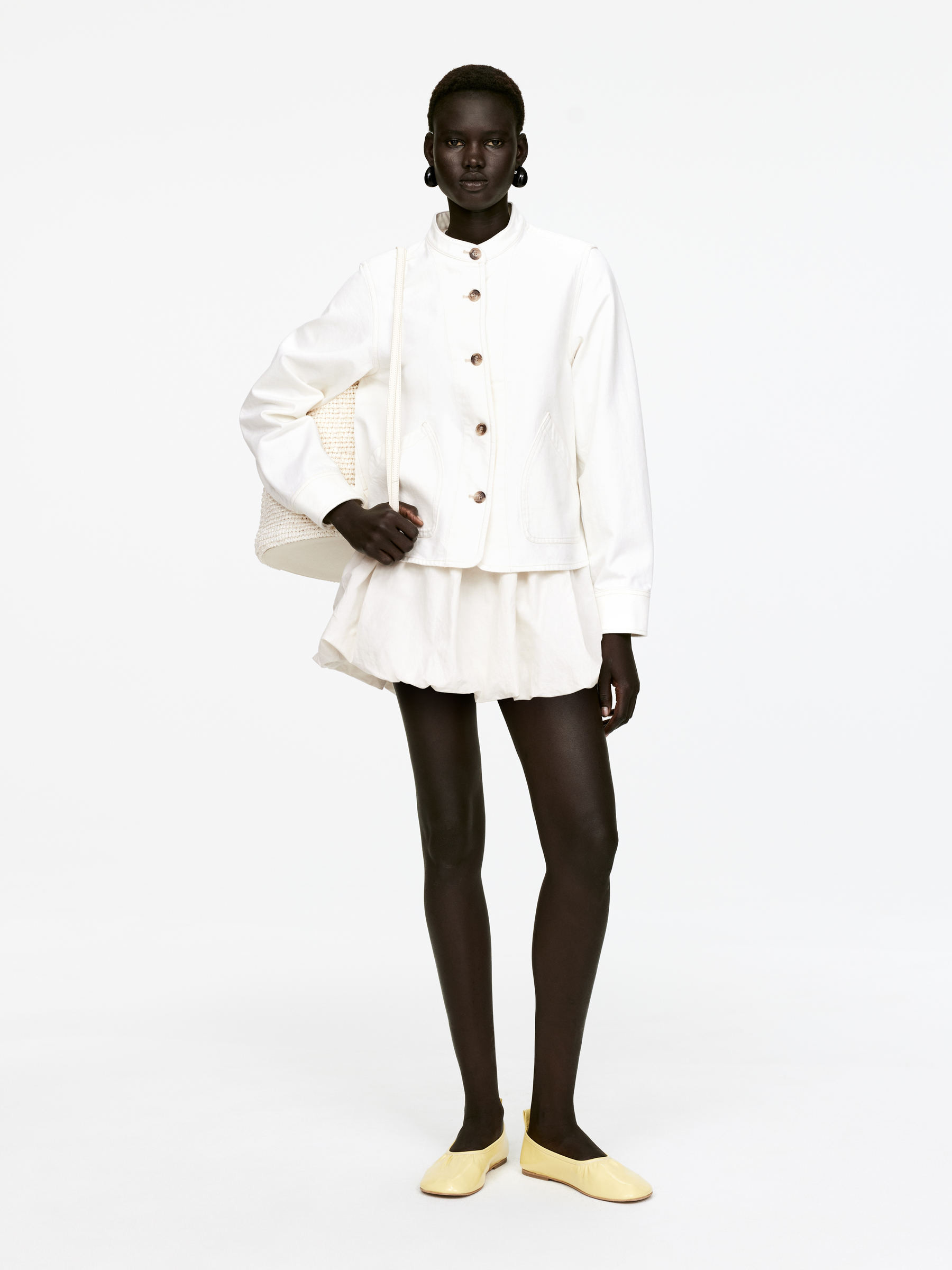 Denim Overshirt – Off White – Women – ARKET GB | Arket UK