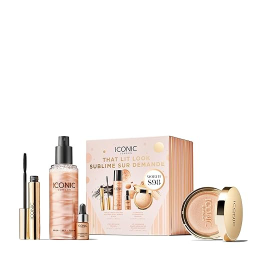 ICONIC LONDON Makeup Set for Natural Glow and Radiant Highlight, Perfect for Stocking Stuffers, T... | Amazon (US)