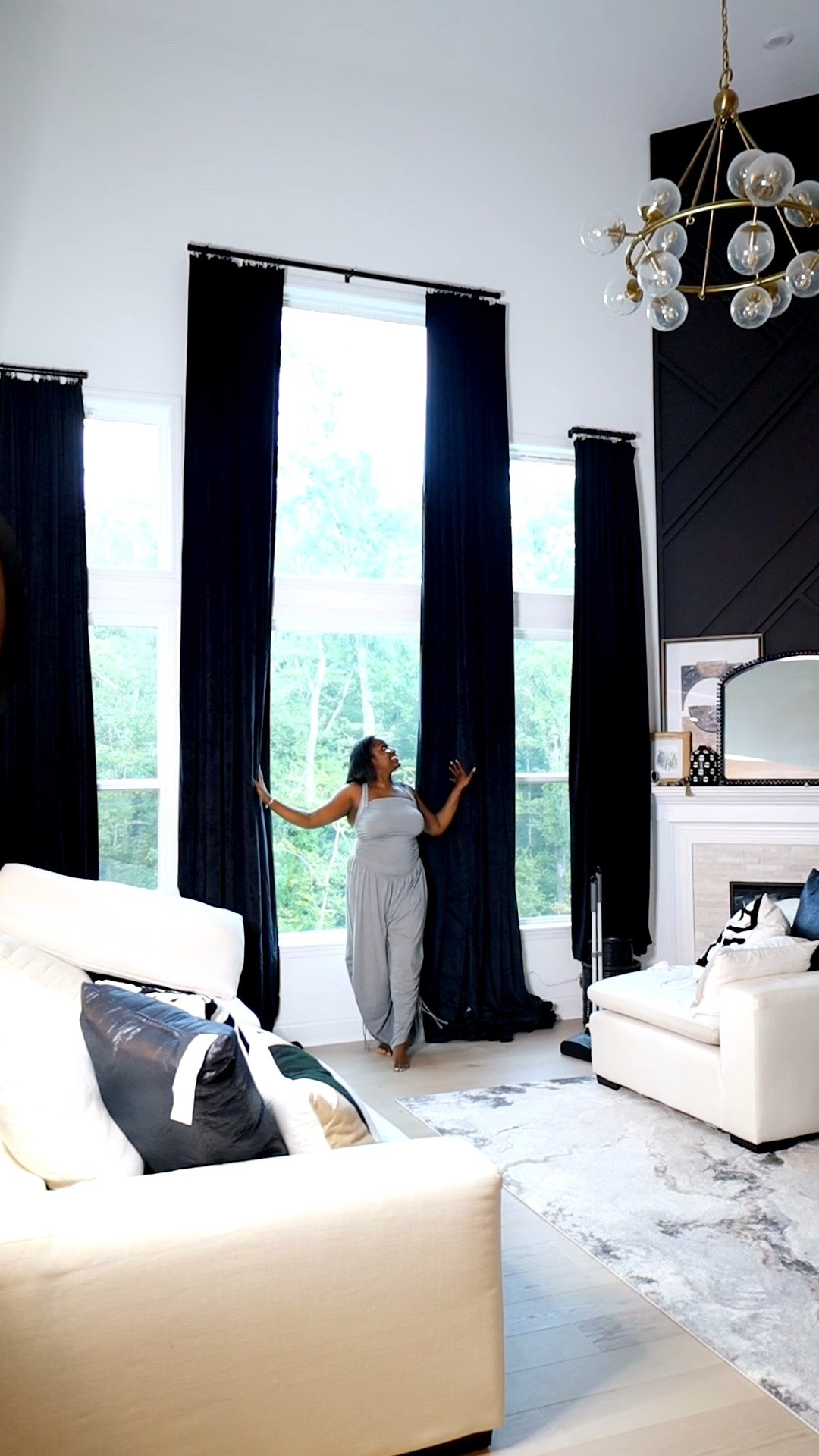 Short ceilings… tall ceilings… add the curtains!!