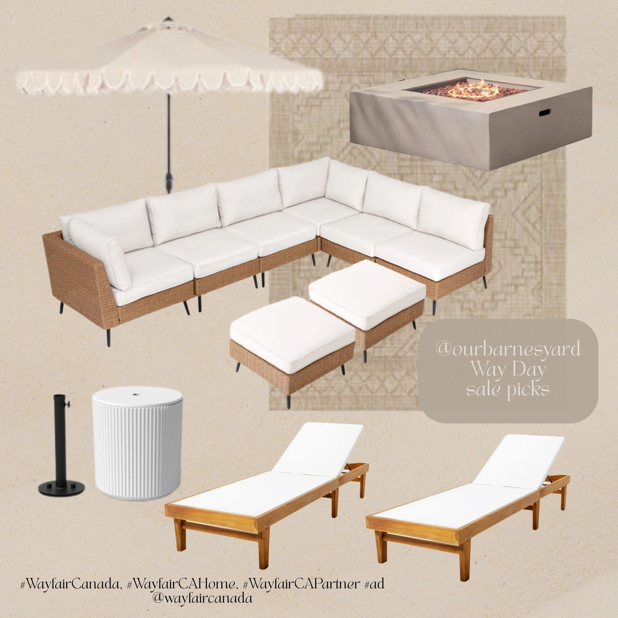 Create the outdoor space of your dreams at this year's Way Day Sale running April 26-29! Get ready for massive deals up to 80% off and free shipping!

@wayfaircanada #WayfairCanada,  #WayfairCAHome, #WayfairCAPartner #ad 

 #LTKcanada #LTKsale #LTKcasa