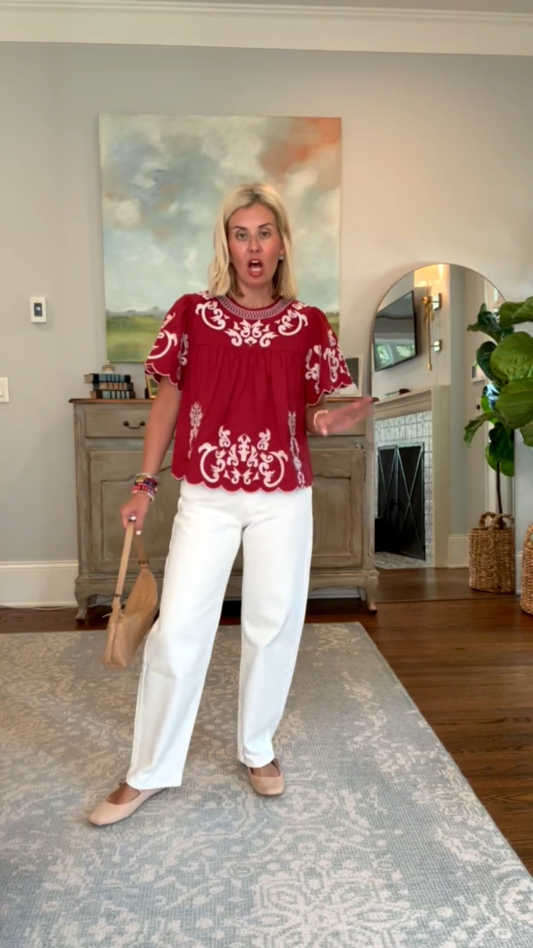 The details of this top are over the top…literally! I'm in small top, 26 jeans and 7 .5 Mary Jane’s (size 1/12 down).

*code mixandmatch15 for 15% off your 1st order

#LTKPetite #LTKOver40 #LTKmomlife #LTKstorytime