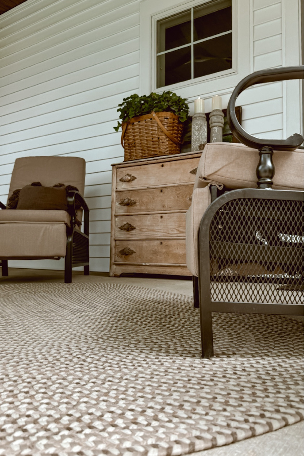  Deb was looking to spruce up our back patio that also acts as her grilling area, so we looked to @Wayfair for some inspiration for this space. We found these amazing reclining patio chairs which are stylish but also cushiony and comfortable. We paired them with this neutral textured rug. It quickly and easily transformed this outdoor area. #Wayfair #WayfairPartner 

#LTKStyleTip #LTKSeasonal #LTKHome