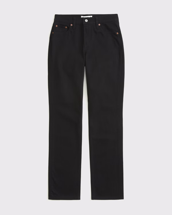 Mid Rise 90s Straight Jean | Abercrombie & Fitch (US)