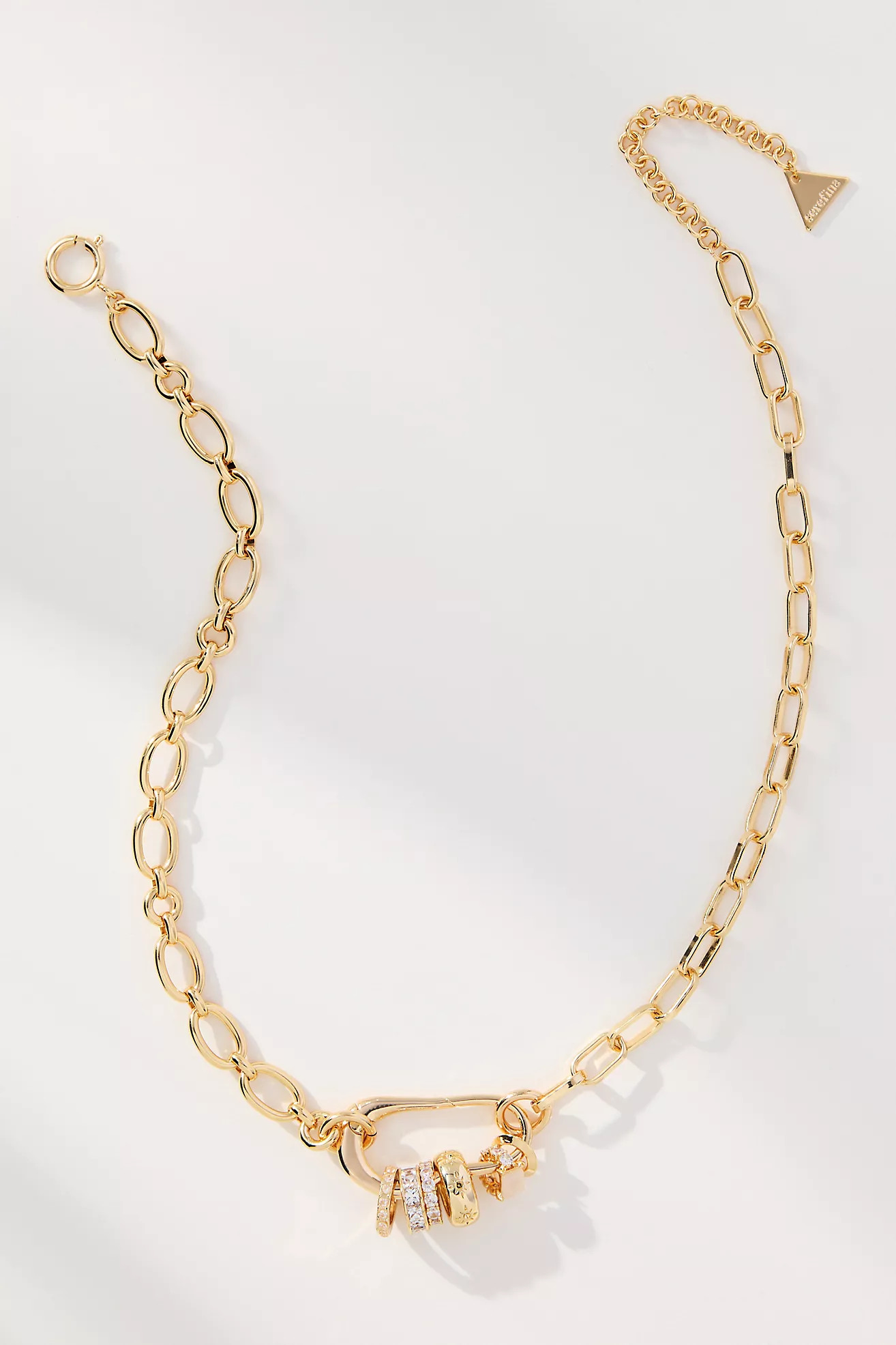 Paperclip Bar Charm Necklace | Anthropologie (US)