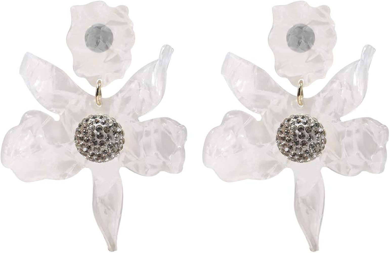 Boho Stud Earrings for Women - Chic Flower Statement Earrings with Gold Flower Bud, Great for Sis... | Amazon (US)