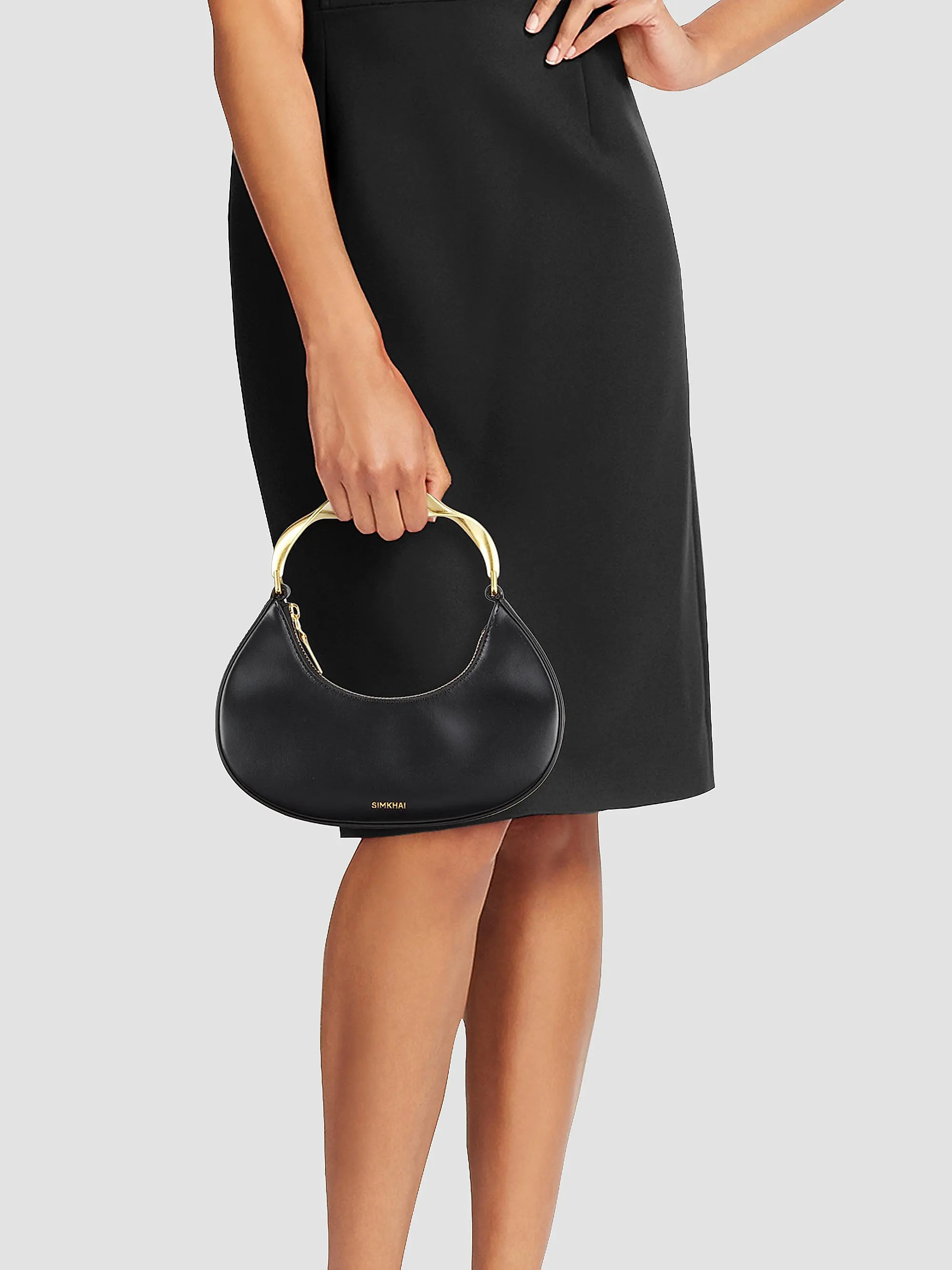 Nixi Leather Twist Handle Hobo Bag | Saks Fifth Avenue