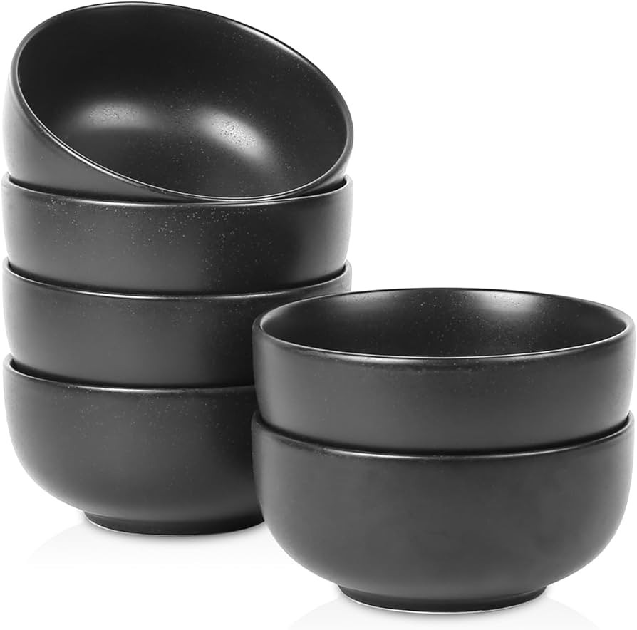Selamica Ceramic Cereal Bowls Set 23 OZ, Deep Soup Bowls 5.7 Inch Ceramic Bowls for Kitchen, Reac... | Amazon (US)
