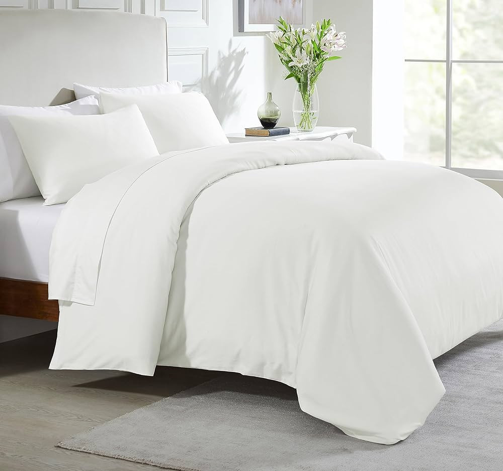 California Design Den 3 Piece King Size Duvet Cover - 100% Cotton Sateen, 400 Thread Count, Soft ... | Amazon (US)