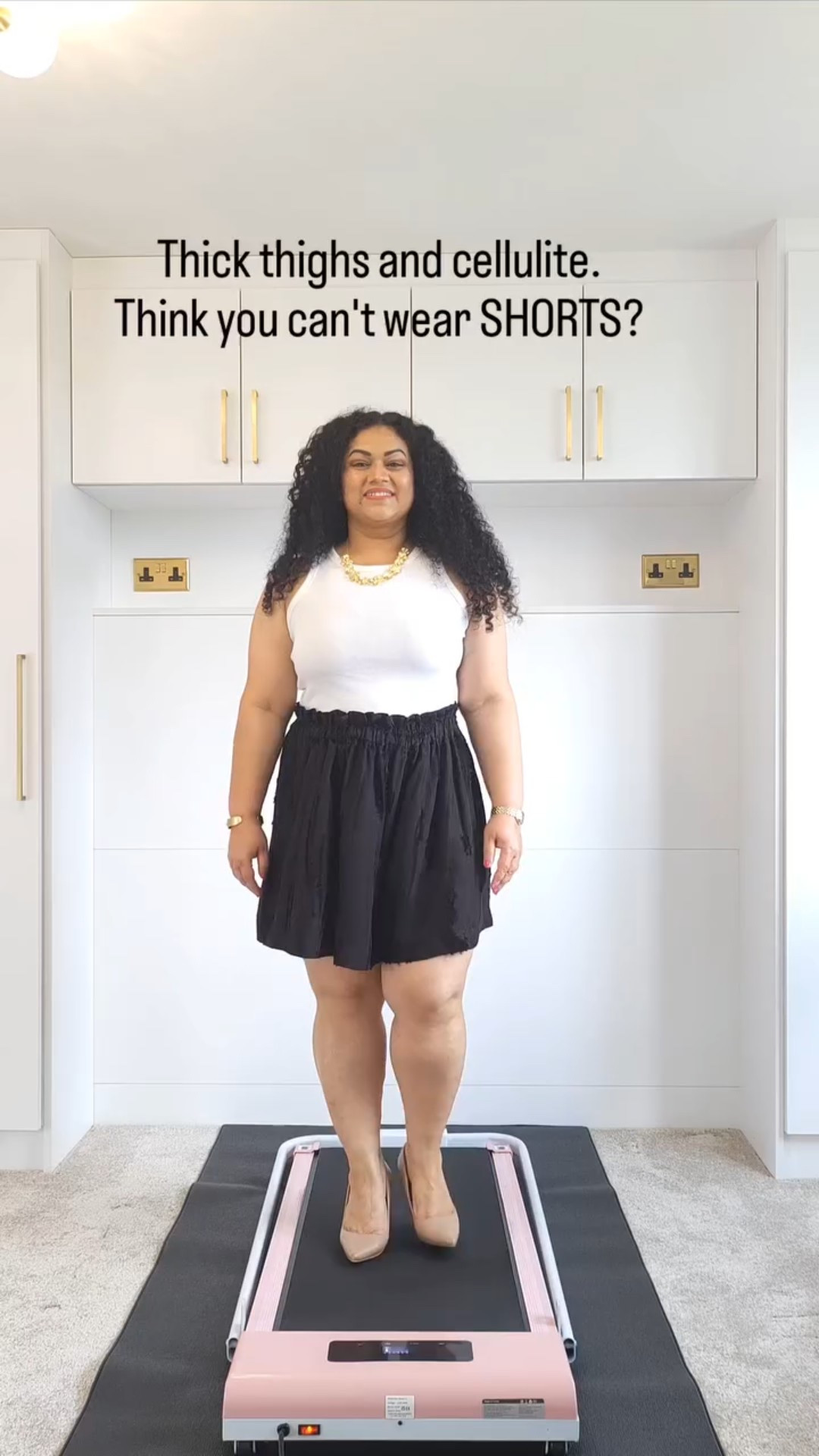 Thick thighs and cellulite holding you back? I've been there!!! I've been conscious of wearing shorts my entire life as they always used to ride up when walking because of my thicker thighs. I was also always very conscious of the cellulite on my legs.

It's not that I was eating unhealthy food but I wasn't exercising enough. I started strength training and also adopted better skincare routines like dry brushing and applying retinol rich body lotion, which have really helped with cellulite, but my journey isn't complete and I'm still persevering.

In the meantime, I look for shorts that are wide legged so that they don't ride up. Cellulite or not, I want to enjoy life in the body that I have!

If you like the one in the reel and would like more shorts options for thicker thighs, comment SHOP below and I'll send you a link.

For more petite and curvy styling videos, follow this page!💕

#ConfidenceInCurves #EmpoweredAndStylish #PetiteStyleRevolution #petitestyleblogger #petiteproblems #PetiteOutfitInspo #petitefashion #petiteandcurvy #shortgirlproblems #bodypositivity #bodypositivemovement
