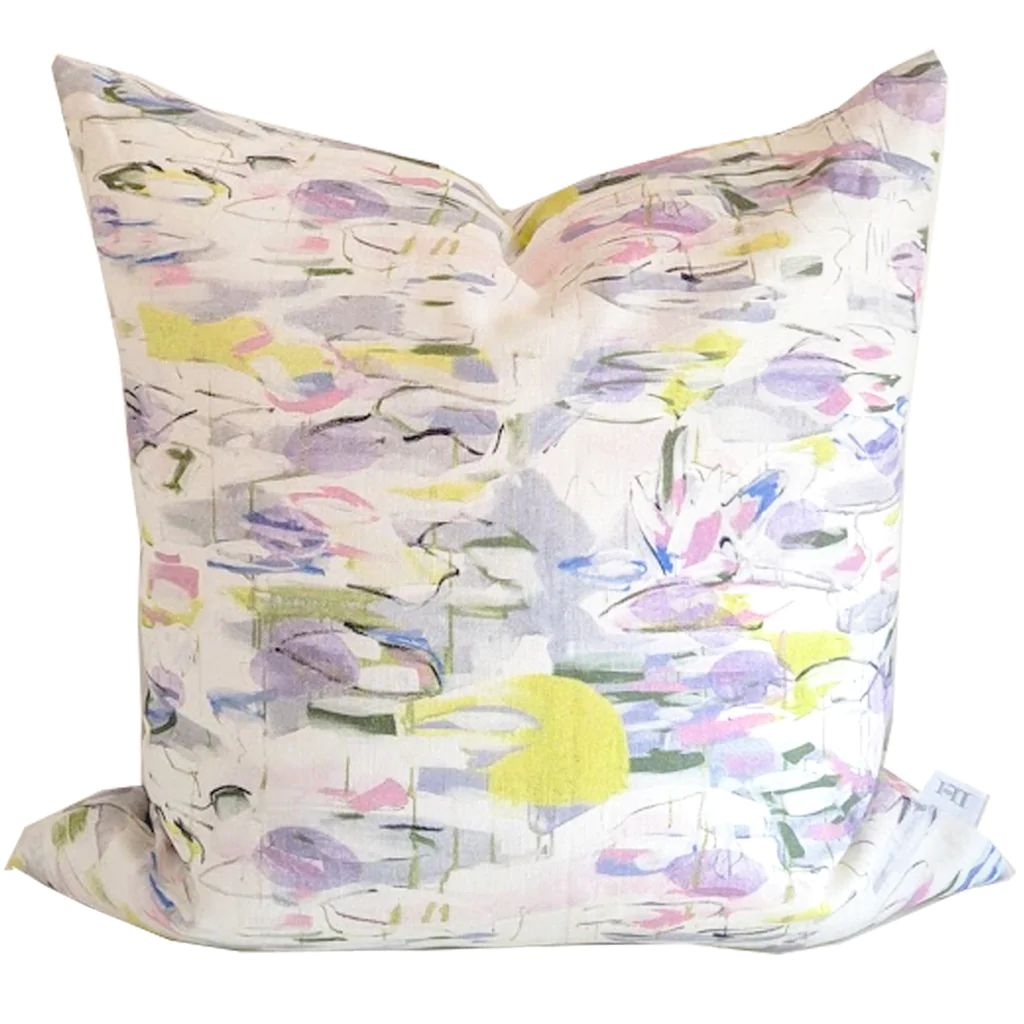 "Water Lilies" Pillow Cover by Lo Home x Taelor Fisher | Lo Home by Lauren Haskell Designs