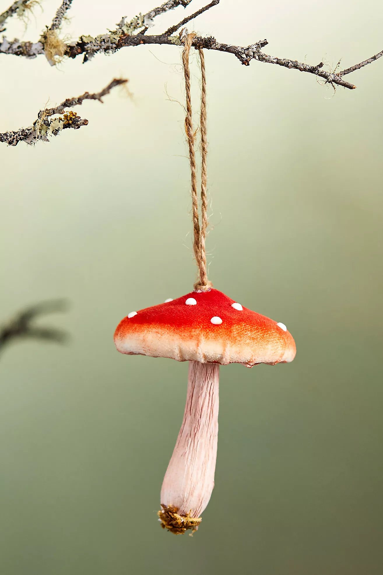 Forest Mushroom Velvet Ornament | Anthropologie (US)