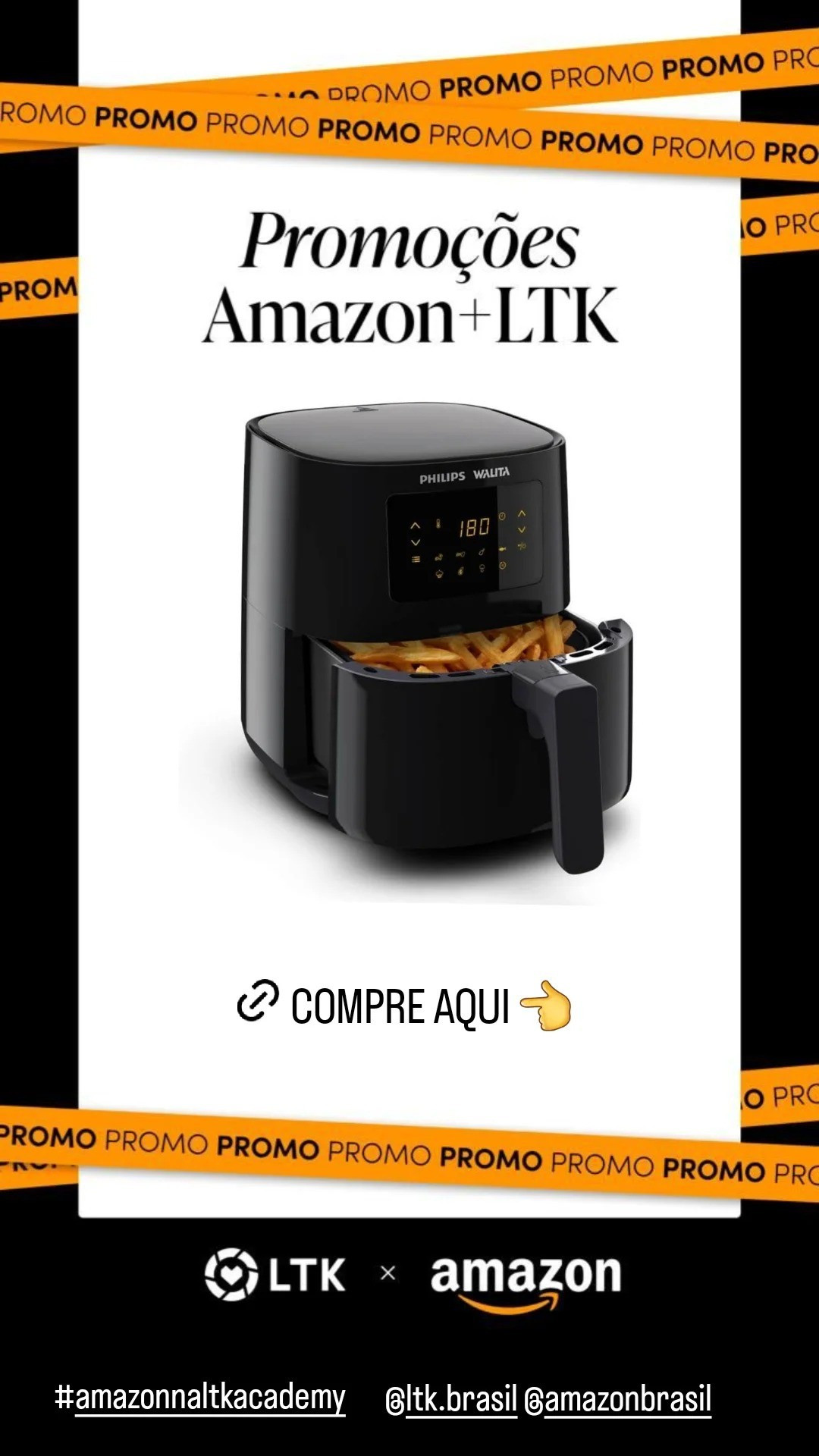 Tela sensível ao toque com 7 predefinições: Toque em um botão e cozinhe. Os programas predefinidos incluem petiscos congelados, batatas fritas frescas, carne, peixe, coxas de frango, bolo e até mesmo vegetais grelhados.Mais Rápida, mais econômica e mais silenciosa. A AirFryer da Philips Walita é até 2 vezes mais silenciosa, possui cozimento até 18% mais rápido, com 23% de economia de energia vs concorrência.Seus alimentos preparados de forma rápida e saudável, com até 90% a menos de gordura em comparação com alimentos fritos em uma fritadeira convencional a óleo.Capacidade Total de 4L, sendo 2,6L útil. Ideal para refeições que servem de 1 a 3 pessoas, cozinhe com praticidade utilizando as 7 funções pré-definidas para cozinhar e aproveite para se inspirar com as deliciosas receitas do App NutriU, especialmente desenvolvido para você preparar pratos dignos de um chef de cozinha profissional.Timer e desligamento automático, mais tranquilidade no preparo das suas receitas preferidas. Fácil de Limpar, pois suas peças são removíveis e próprias para a máquina de lavar.

#LTKbrasil