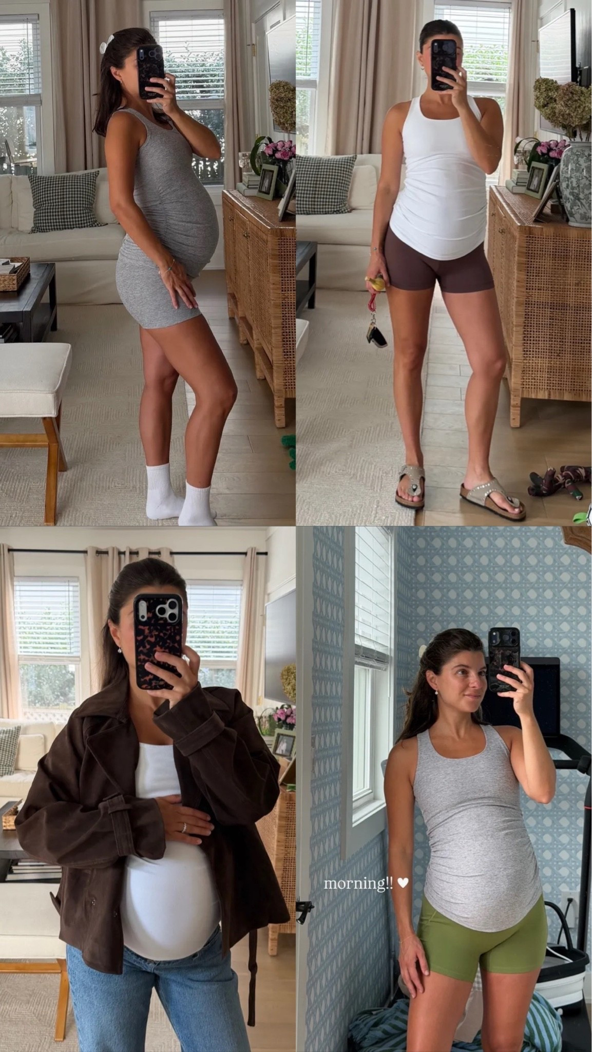 [9/11/26] my absolute favorite maternity tanks from Beyond Yoga. I’ve been wearing these non-stop these last few months. Comfortably have worn and grown in size small, and come in several colors. Super stretchy athleisure material, but I’ve also styled them under other pieces. 

Adding links to similar maternity styles that are 100% cotton tanks - would be best with non athleisure looks.

Top right black pants are @Ruti! Perfect pull-on pants (non-maternity) but work for pregnancy, comfortable and come in several colors, I’m wearing size 8p at 30 weeks.

Biker shorts are a mix, from Aerie, Under Armour and Beyond Yoga, linking those as well!

#LTKBaby #LTKBump #LTKmomlife