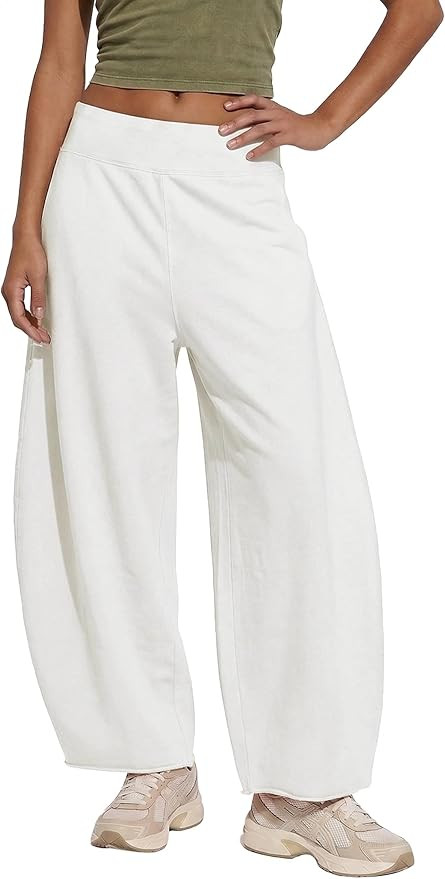 Womens Casual Barrel Sweatpants Baggy Yoga Pants Workout Athletic Lounge Comfy Trousers | Amazon (US)